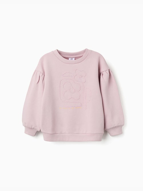 Katoenen sweater met geborduurde bloemen - Kiabi Katoenen sweater met geborduurde bloemen - Kiabi