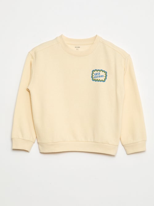 Katoenen sweater met print - Kiabi