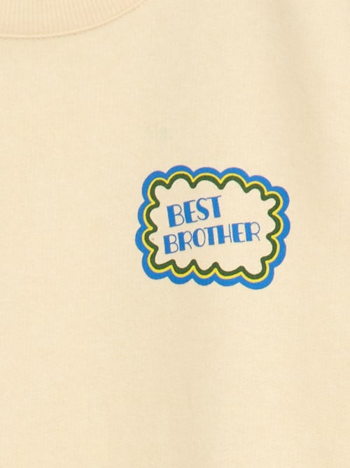 Katoenen sweater met print - Kiabi