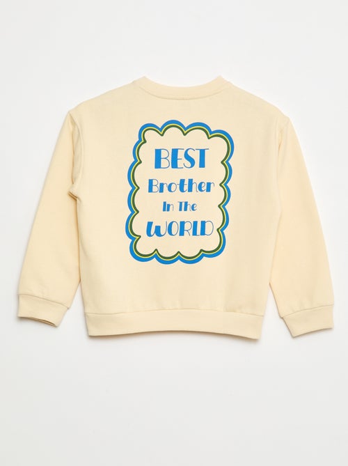 Katoenen sweater met print - Kiabi