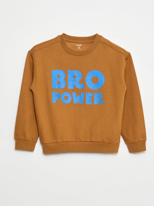 Katoenen sweater met print - Kiabi