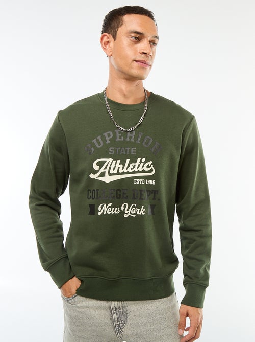 Katoenen sweater met ronde hals - Kiabi
