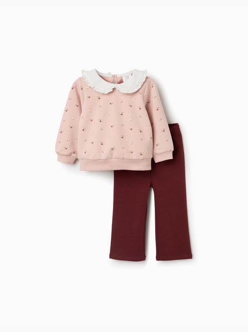 Katoenen sweatshirt en broek set - Kiabi
