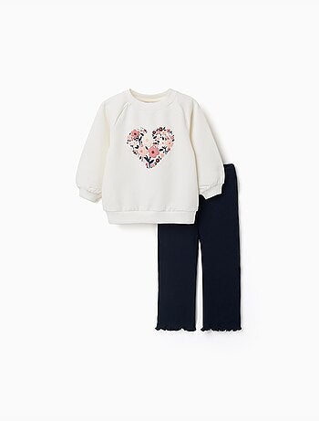Katoenen sweatshirt en broekenset