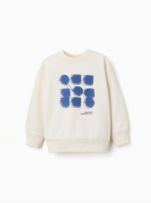 Katoenen sweatshirt met abstracte print - Kiabi Katoenen sweatshirt met abstracte print - Kiabi