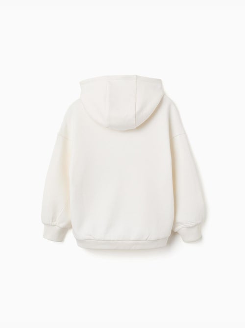 Katoenen sweatshirt met capuchon met hartjesprint - Kiabi Katoenen sweatshirt met capuchon met hartjesprint - Kiabi
