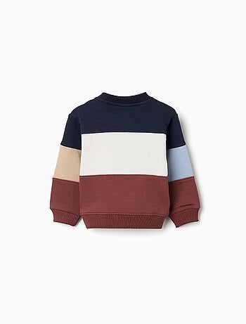 Katoenen sweatshirt met colour block