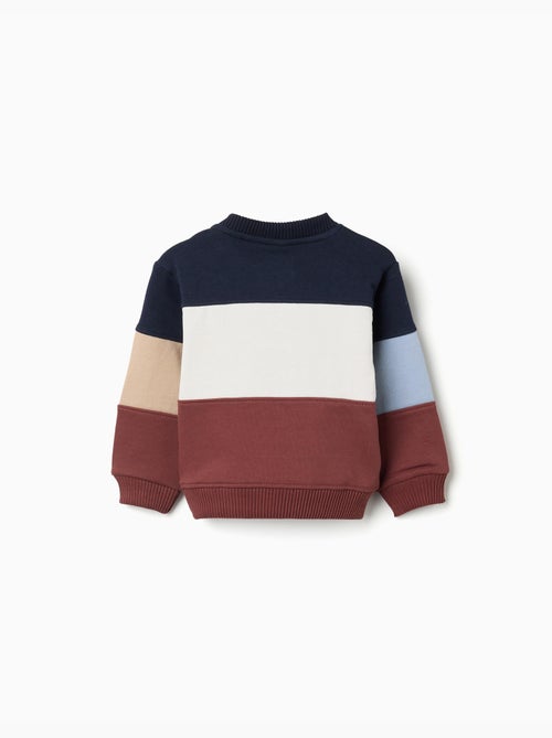 Katoenen sweatshirt met colour block - Kiabi Katoenen sweatshirt met colour block - Kiabi