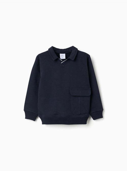 Katoenen sweatshirt met grote zak - Kiabi Katoenen sweatshirt met grote zak - Kiabi