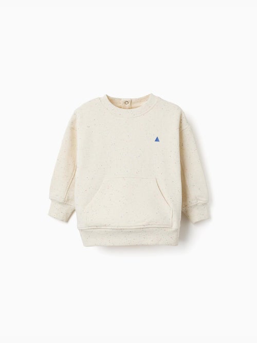 Katoenen sweatshirt met kleurrijke draden - Kiabi