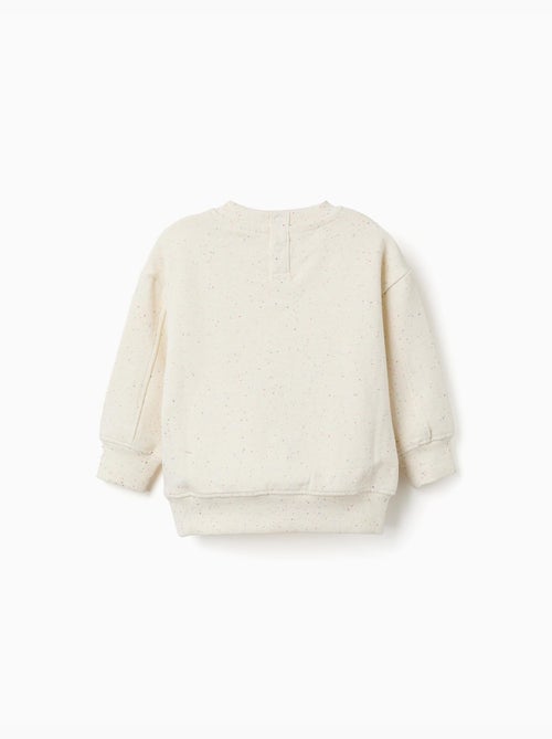 Katoenen sweatshirt met kleurrijke draden - Kiabi