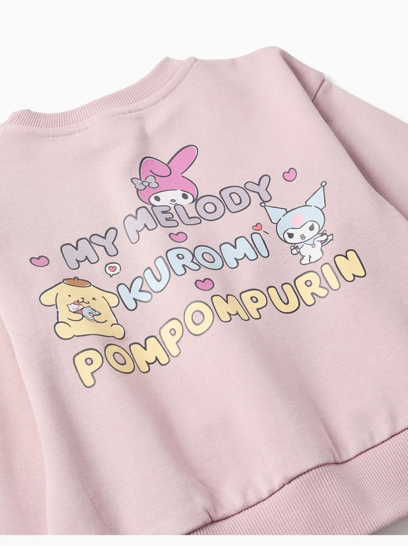 Katoenen sweatshirt met Kuromi & Friends print Lila-mauve - Kiabi