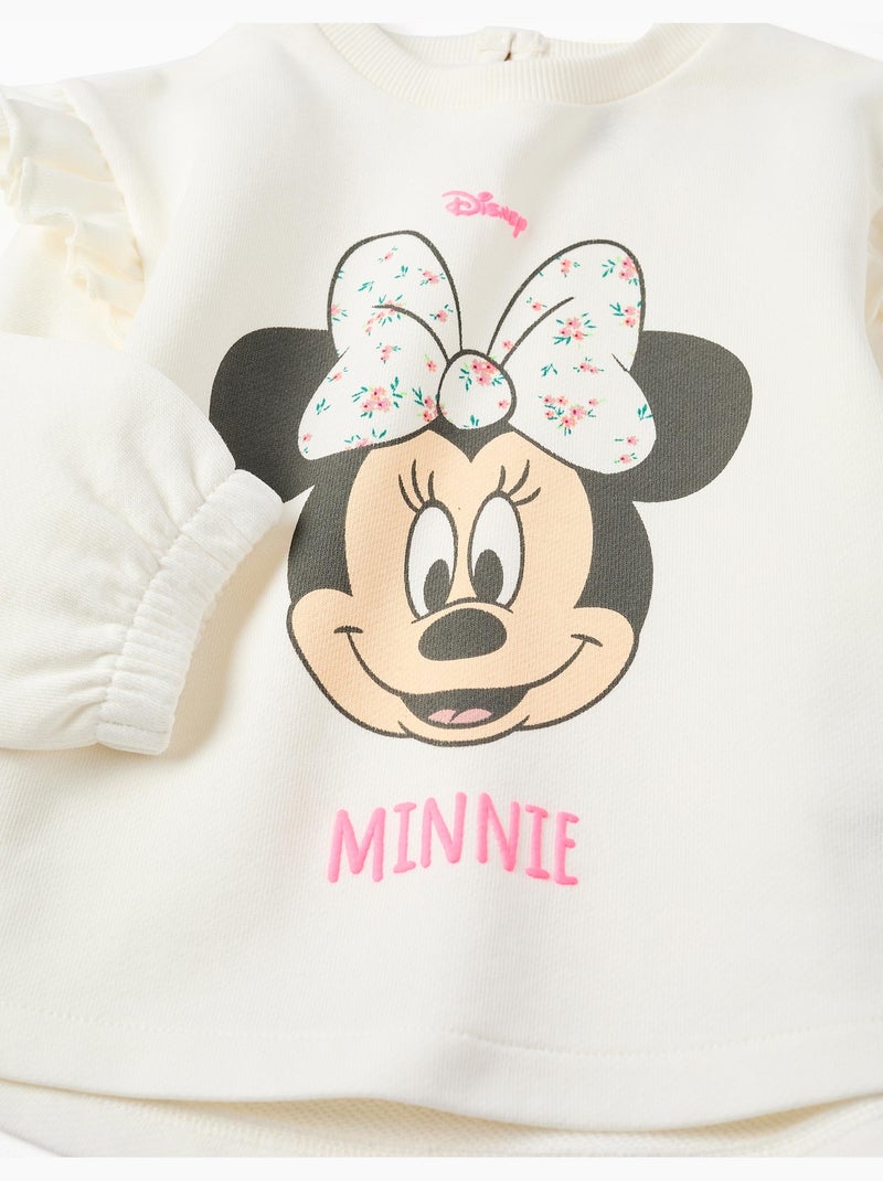 Katoenen sweatshirt met Minnie print Lichtbeige - Kiabi