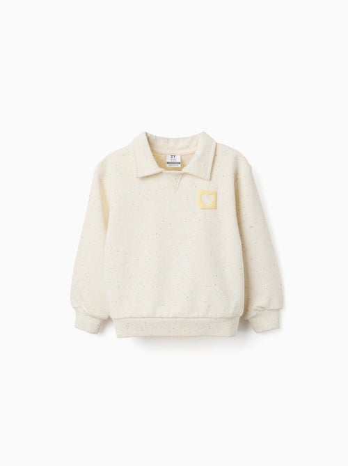 Katoenen sweatshirt met reliëf hartprint - Kiabi Katoenen sweatshirt met reliëf hartprint - Kiabi
