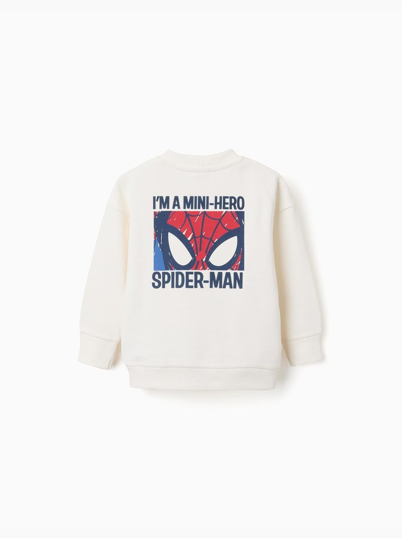 Katoenen sweatshirt met Spider-Man prints Wit - Kiabi