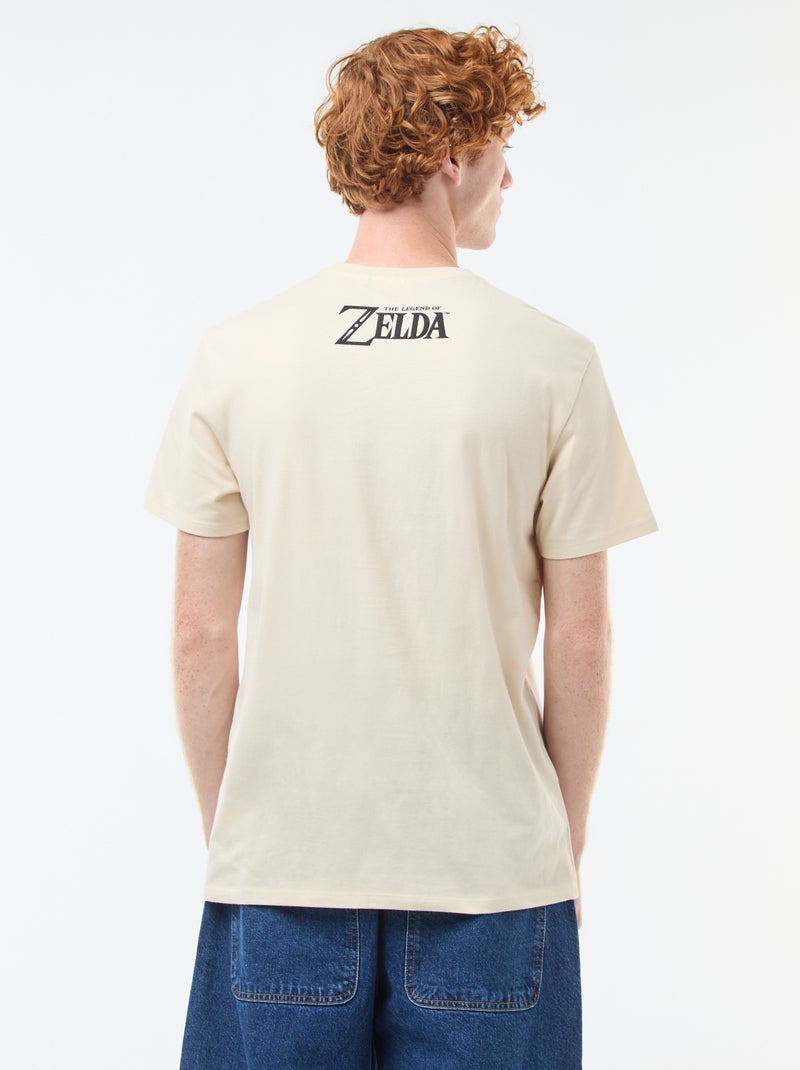 Katoenen T-shirt 'Fashion UK' 'Zelda' Biege - Kiabi