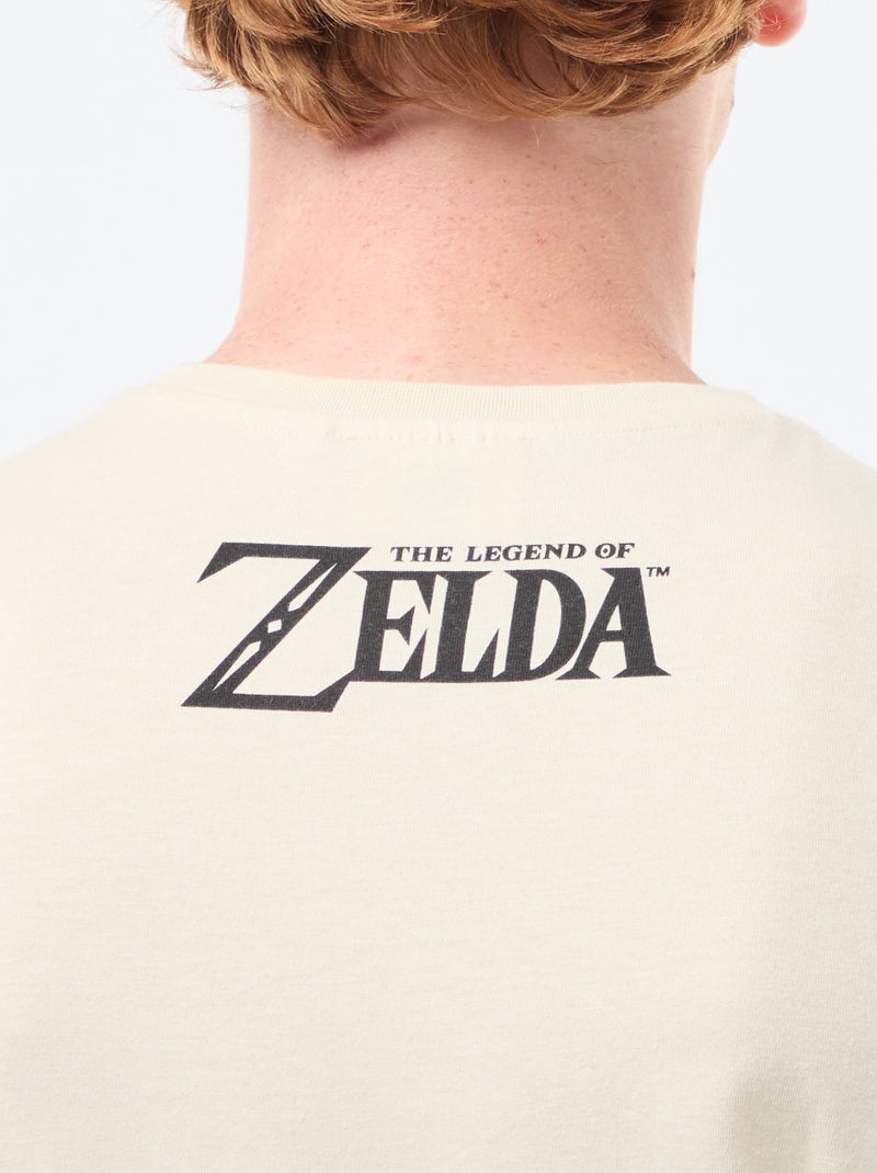 Katoenen T-shirt 'Fashion UK' 'Zelda' Biege - Kiabi