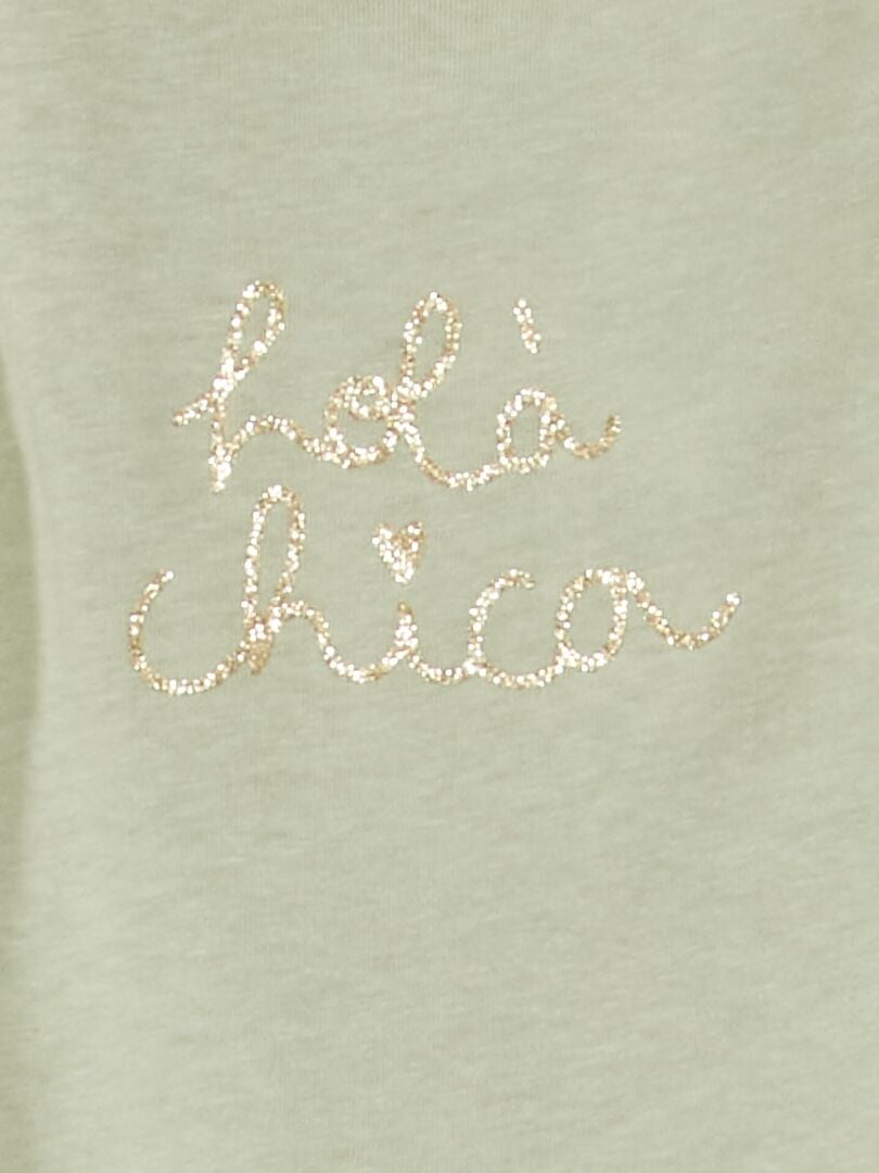 Katoenen T-shirt GROEN - Kiabi