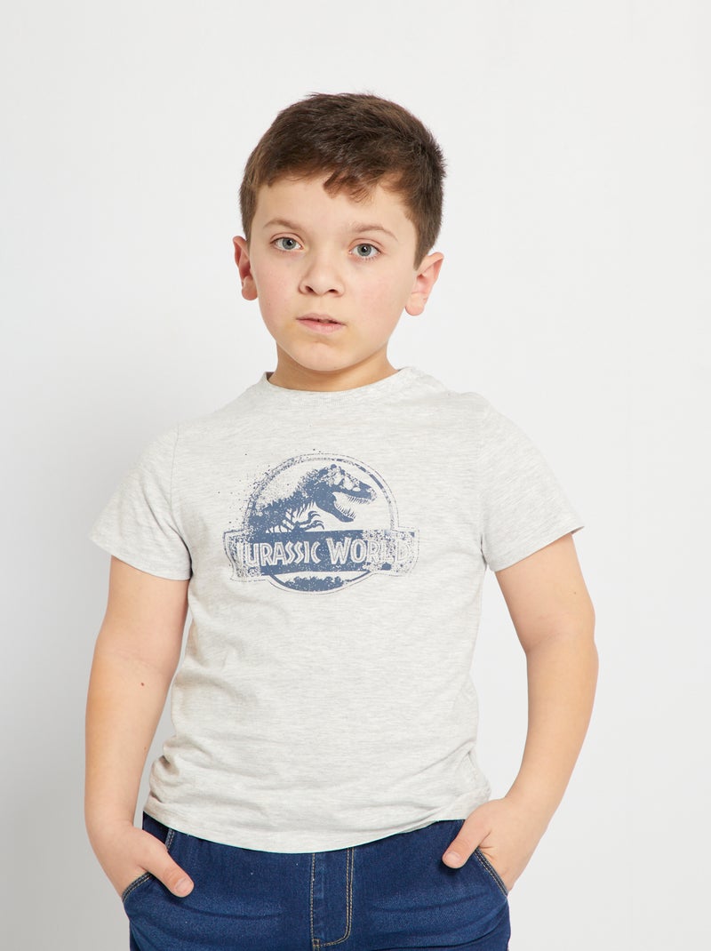 Katoenen T-shirt 'Jurassic Park' GRIJS - Kiabi