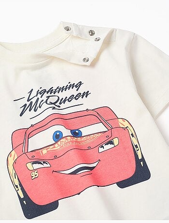 Katoenen t-shirt met bliksem mcqueen