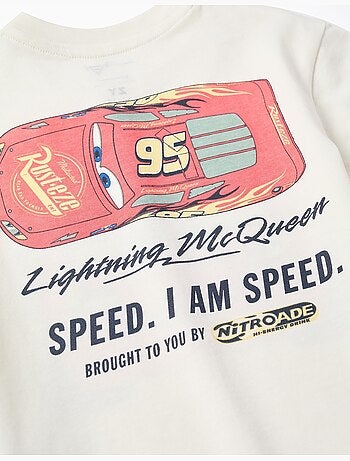 Katoenen t-shirt met bliksem mcqueen