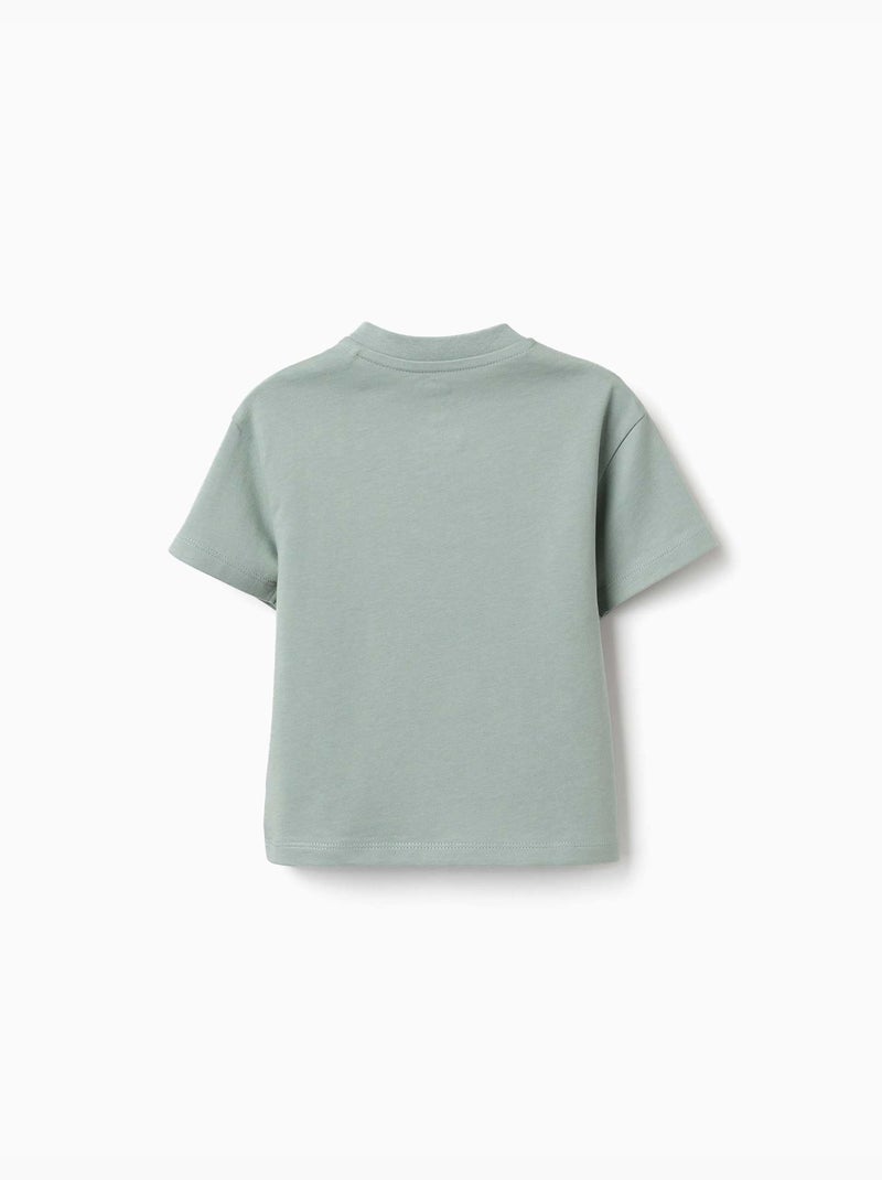 Katoenen T-shirt met Bluey en Bingo print Groen - Kiabi