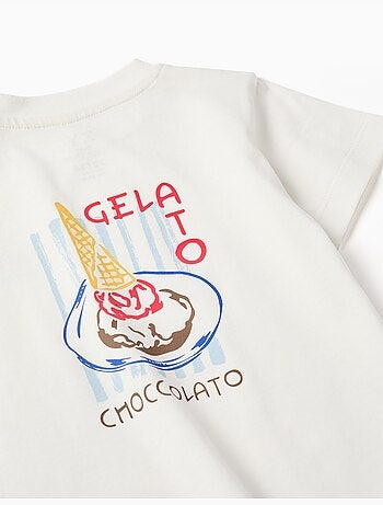 Katoenen t-shirt met gelato print you&me
