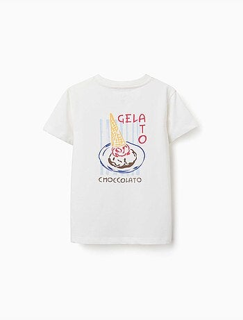 Katoenen T-shirt met Gelato print You&Me