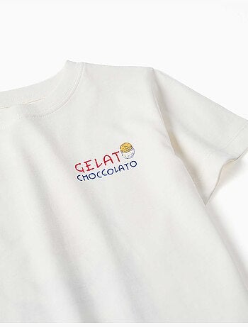 Katoenen T-shirt met Gelato print You&Me