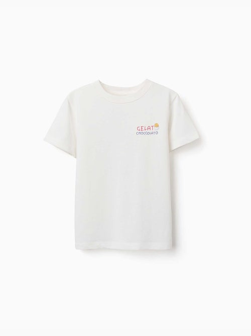 Katoenen T-shirt met Gelato print You&Me - Kiabi Katoenen T-shirt met Gelato print You&Me - Kiabi
