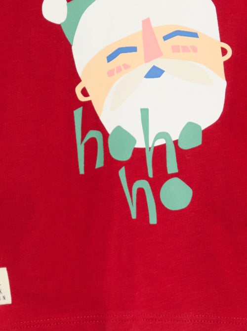 Katoenen T-shirt met kerstprint - Kiabi