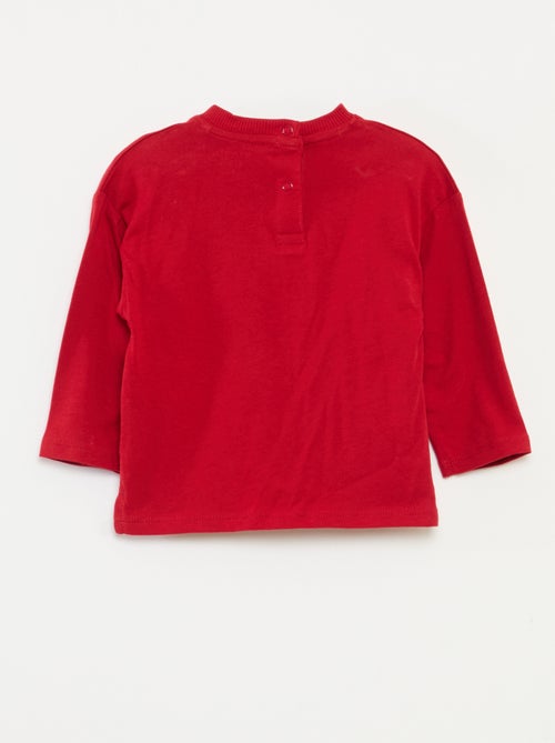 Katoenen T-shirt met kerstprint - Kiabi