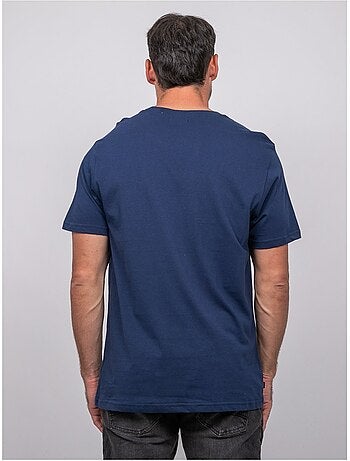 Katoenen t-shirt met korte mouwen en motorprint jatoulo