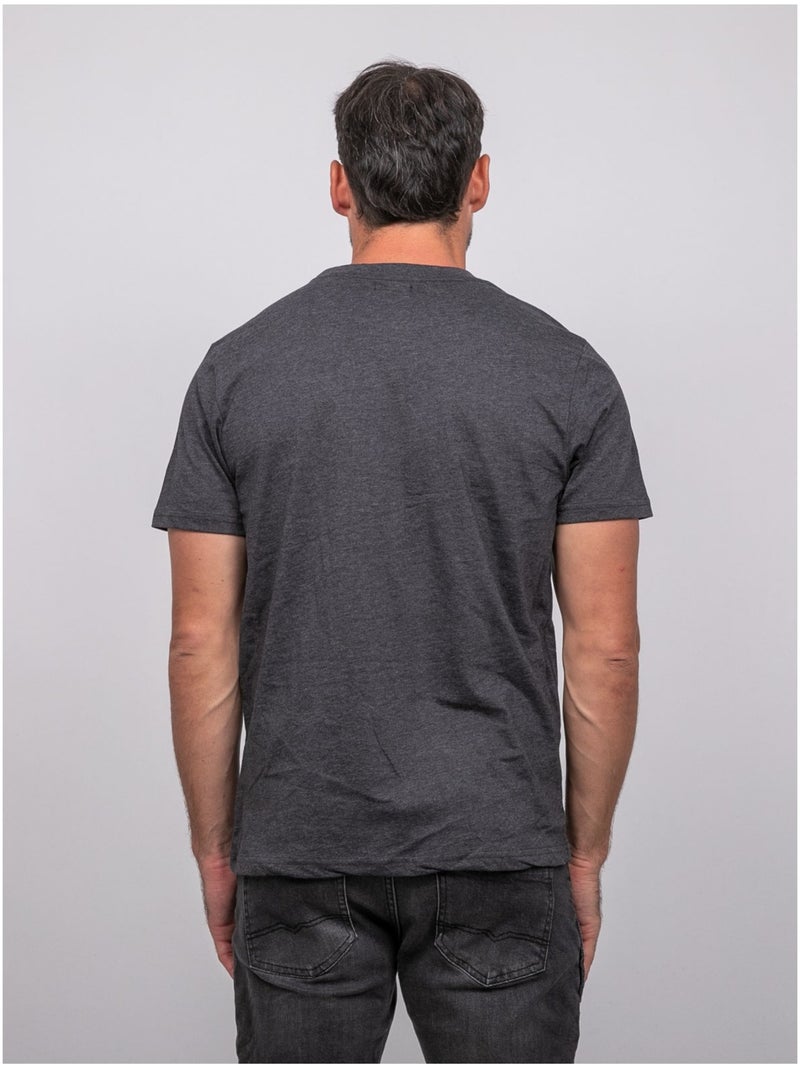 Katoenen t-shirt met korte mouwen en raceautoprint jigator Grijs - Kiabi