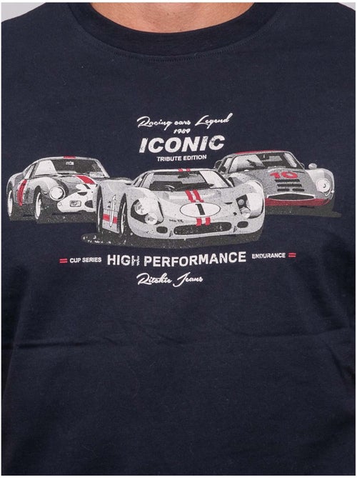 Katoenen t-shirt met korte mouwen en raceautoprint jigator - Kiabi Katoenen t-shirt met korte mouwen en raceautoprint jigator - Kiabi
