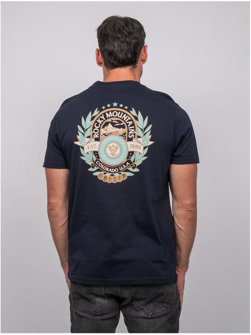 Katoenen t-shirt met korte mouwen en rugprint jargus - Kiabi Katoenen t-shirt met korte mouwen en rugprint jargus - Kiabi