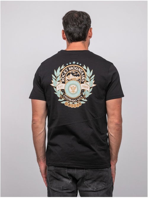 Katoenen t-shirt met korte mouwen en rugprint jargus - Kiabi Katoenen t-shirt met korte mouwen en rugprint jargus - Kiabi