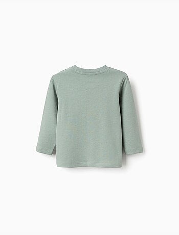 Lange mouwen katoenen t-shirt met papegaai print