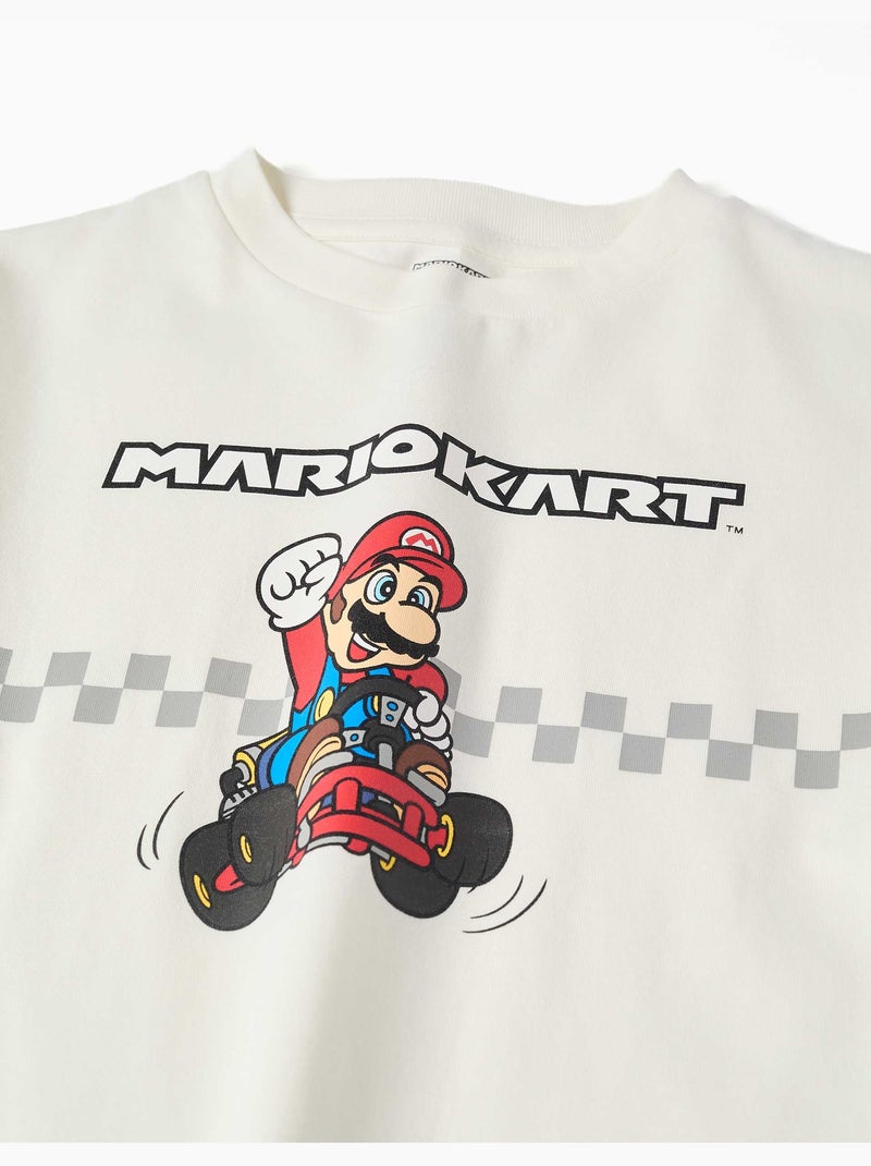 Katoenen T-shirt met Mario Kart print Wit - Kiabi