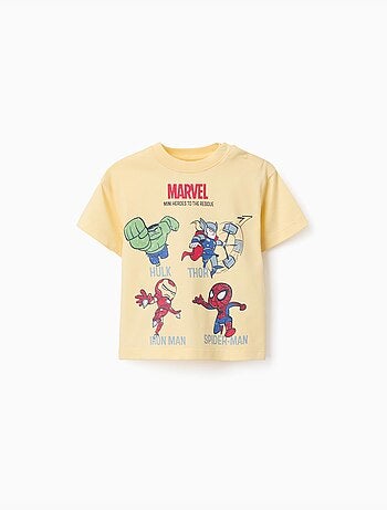 Katoenen t-shirt met marvel helden prints