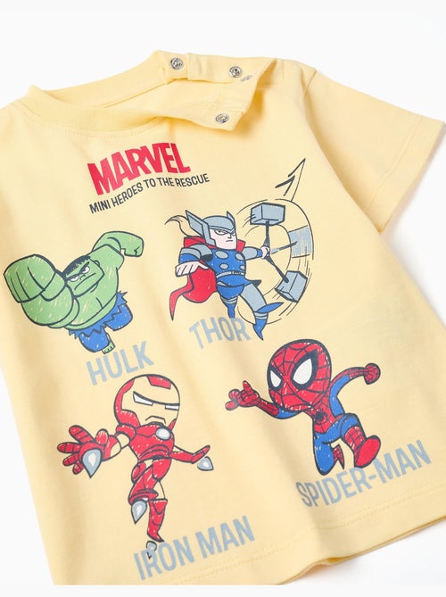 Katoenen T-shirt met Marvel helden prints - Kiabi