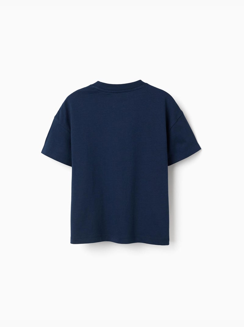 Katoenen T-shirt met Marvel prints Donkerblauw - Kiabi