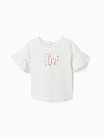 Katoenen t-shirt met More Love print