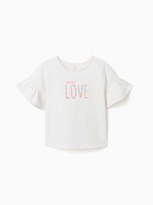 Katoenen t-shirt met More Love print - Kiabi Katoenen t-shirt met More Love print - Kiabi