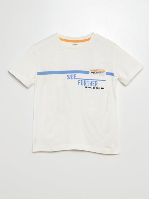 Katoenen T-shirt met print - Kiabi