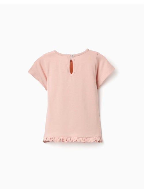 Katoenen t-shirt met print en gerafelde zoom - Kiabi Katoenen t-shirt met print en gerafelde zoom - Kiabi