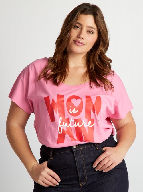 Katoenen T-shirt met print - Kiabi