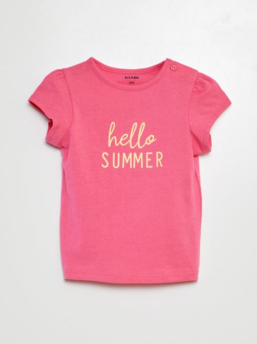 Katoenen T-shirt met print - Kiabi