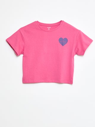 Katoenen T-shirt met print