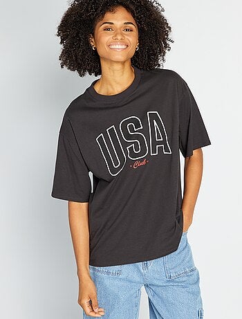 Katoenen T-shirt met print - Kiabi